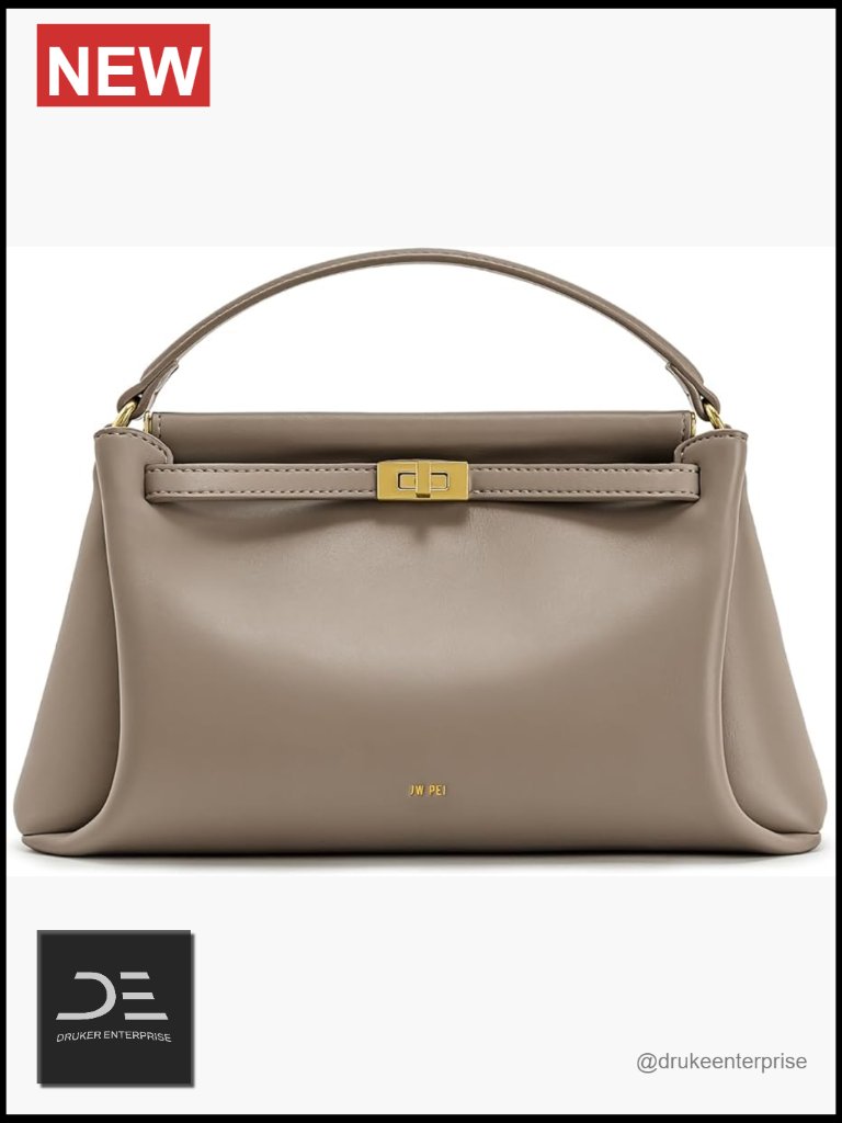 Vegan Leather Top Handle Satchel With Crossbody Strap